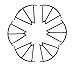 MJX X600 RC Drone Spare Parts: 3 Pairs Propeller Guard Bumper Protectors for MJX Hexacopter 6 Axis Gyro UAV