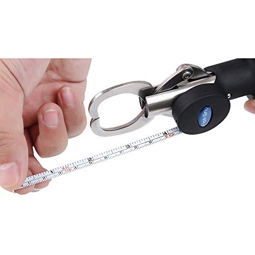 Edelstahl-Angelzange, Fischgreifer mit Waage/Angelzange mit Maßband, tragbares Fischlippengriff-Werkzeug