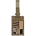 OneTigris Tactical ID Card Holder Hook & Loop Patch Badge Holder Neck Lanyard Key Ring and Credit Card Organizer (Coyote Brown)