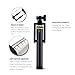 EZ-Snap 3-in-1 Self-Portrait Wireless Extendable Monopod Selfie Stick with Built-in Bluetooth Remote Shutter for iPhone 6, iPhone 6 Plus, iPhone 5, 5S, 5C, Android - Matte Black