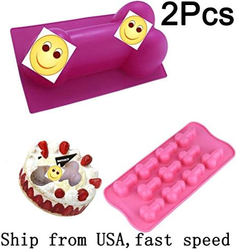 1 Pack Cute Fun New Shaped Large Silicone Cake Soap Chocolate Jelly Candy Mold Ice Cube Tray for Party Tool Set