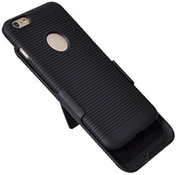 Locomotive Technology apple iphone 6 plus (Fits NEW 6 Plus S) Holster Case with Rotating Belt Clip, Black Color, (.3MM TEMPERED