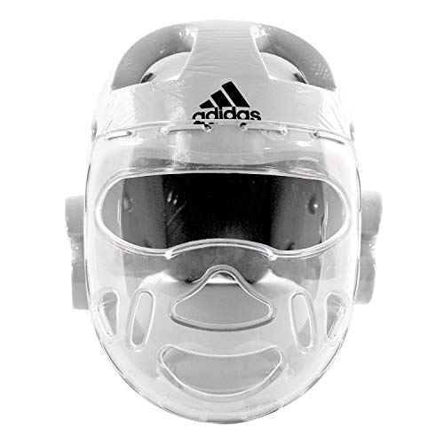 Adidas Martial Arts Taekwondo Headgear With Face Shield White Medium