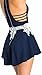 RUIGO ▒ Women's Lace Sexy Open Back Hollow Out Boho Playsuit Jumpsuit Romper Dress Dark Blue Small