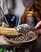 Healing Smudging Kit ~ 7 Chakra Stones with Abalone Shell, California White Sage Smudge Stick, Palo Santo Sticks & Amethyst Crystal Gemstone, Cleansing Bohemian Reiki Metaphysical Spiritual