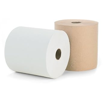 Download Amazon.com: Paper Towel Rolls - Recycled Paper - Brown - 7.6" Dia.X700'l Roll - Case Of 6 ...