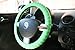 New SILICONE Neon Green-Glow in the Dark-Car Steering Wheel Cover By Cameleon
