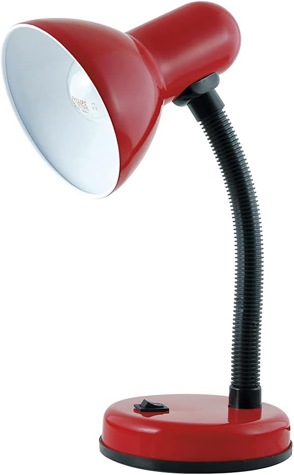 Homelife Classic 35w Flexi Desk Lamp Cardinal Red L958RD