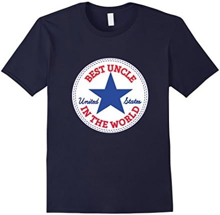 Men's Best Uncle in the world T-Shirt Gift For Favorite Uncle XL Navy