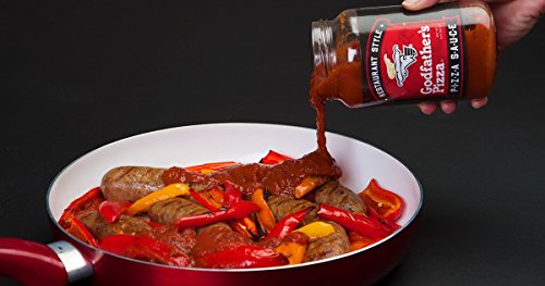 Godfather's Pizza Sauce, 14oz - No Added Sugar, Restaurant Style Italian Pizza Sauce