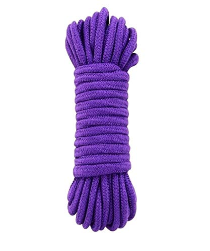 32 Feet 10M Soft Twisted Cotton Rope (1PK Purple) - Thumbnail 3