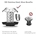 Bathtub Drain Hair Catcher Shower Drain, DATYSON Strainless Steel Drain Protector Bathroom Tub Hair Strainer Trap, Anti-Rust, Fast Water, for Drains from 1.35