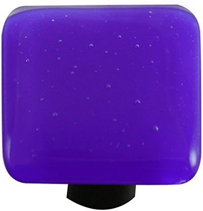 Aquila Art Glass HK1030-KB Solid Color Collection Knob, Deep Cobalt Blue
