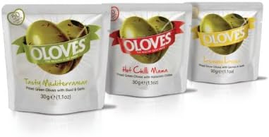 Oloves Olive Snacks Variety Pack 1.1 Ounces (Pack of 60)