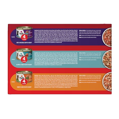 NULO VARIETY FLAVORS GRAIN-FREE MINCED WET CANNED CAT FOOD, 3 OUNCE (PACK OF 12)