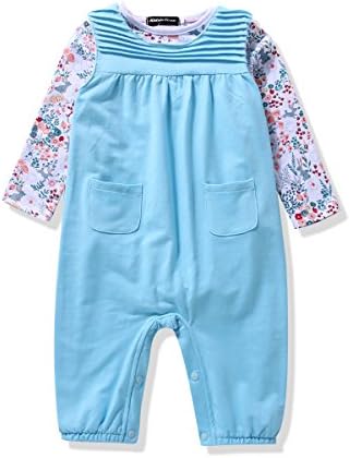 Baby Girls Rompers, Toddler 2pc Jumpsuit Sets Bodysuit &amp; Dungarees (18-24 Months)