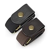 WHIPPY 2 Pack Buckle Free Comfortable Elastic Belt