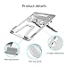 Laptop Stand, Aluminum Laptop Holder Detachable Ergonomic Laptop Riser with Adjustable Height, Foldable Design and Portable Light Weight Laptop Computer Stand for MacBook Air Pro HP,10-15.6″ Laptopsthumb 1