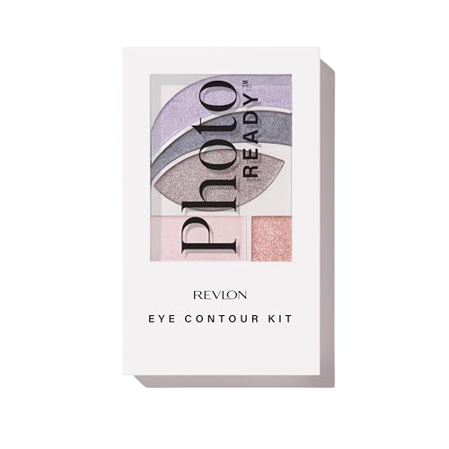 REVLON PhotoReady Eye Contour Kit Purple Palette, 520 Watercolors, 0.1 oz