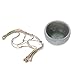 MyGift 4 x 7 Inch Industrial Urban Clay Hanging Round Pot with Knotted Rope Hanger