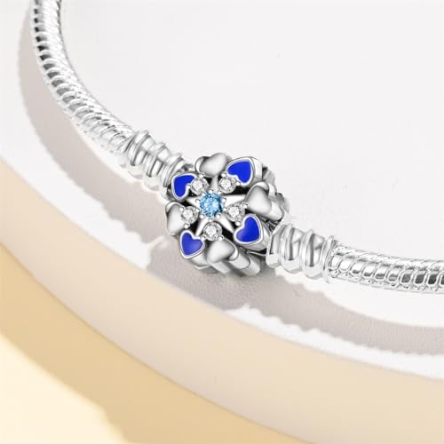 Pandach Pulsera de Mujer plata 925 Compatible con Abalorios, Serpiente Pulsera Compatible con Pandora Abalorios