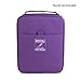 Pencil Case Holder Slot - Holds 260 Colored Pencils or 180 Gel Pens with Zipper Closure - Large Capacity Polyester Pen Organizer for Watercolor Pens or Markers - Perfect for Artist Box Purple