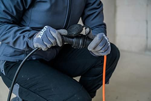 Cable de extensión Bremaxx (Cable de 10 m en Naranja, para Uso en Exteriores IP44, Apto hasta -35°C, Resistente al Aceite y a los Rayos UV, Fabricado en Alemania)