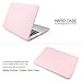 iDOO Hard Plastic Case ONLY for (Previous Generation) MacBook PRO 15 inch (Model A1398) with Retina Display NO CD Drive - Rose Quartz