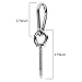 Hammock Hanging Kit, Load Capacity 1400 LBS, Stainless Steel Hammock Hooks Heavy Duty Carabiner Set for Hammock Yoga Swing Chair Indoor Outdoor Hammock Hook for Wall, Trees