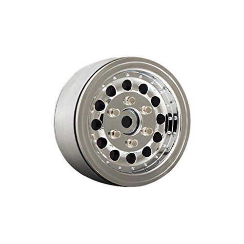 Gmade 70225 1.9 NR01 Beadlock Wheels (2 Piece), Chrome