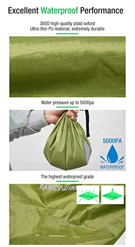 FANCYWING Waterproof Backpack Rain Cover with Reflective Strap, Upgraded 10-90L Non-Slip Rainproof Backpack Cover for Hiking, Camping, Hunting, Rain Cycling, Blue, Small - Thumbnail 4