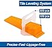 Tile Leveling System 1/16 Inch (2mm) Tile Leveler Spacers - 300 Spacers/Clips And 100 Reusable Wedges for DIY Lippage-free Tile Installation