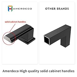 Amerdeco 20 Pack Champagne Bronze Cabinet Pulls 3