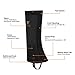 FiveJoy Mountain Hiking Boot Gaiters (Men and Women) - Breathable Waterproof High Leg Cover - Keep Water and Debris Out, Protect Against Sharp Rocks, Bush - For Backpacking Hunting Climbing Outdoors
