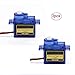 RioRand 2 Pcs SG90 9G micro small servo motor RC Robot Helicopter for Helicopter Airplane Boat Controls