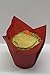 Decony Large Red Tulip Baking Cup Liners -MADE IN THE USA -Muffin Cupcake Paper Liners -100 pack Great for large cupcakes and muffins