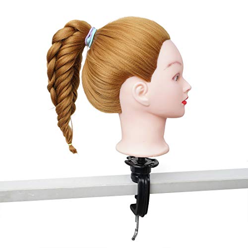 Wig Mannequin Head Stand,Training Head Stand Holder Clamp Black