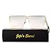 JOJO'S SECRET Oversized Square Sunglasses Metal Frame Flat Top Sunglasses JS009 (Gold/Transparent Red+Gold/Pink, 2.48)