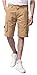 Lega Men's Twill Multi-Pocket Cargo Shorts