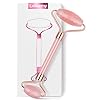 Rose Quartz Facial Roller Jade Roller Face Roller Massager for Face Eyes Cheeks Forehead Neck Skin Care Tool Reduce…