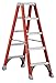 Louisville Ladder FM1505 Twin Stepladder, 5-Feet, Orange