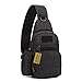 Huntvp Small Tactical Sling Chest Pack Bag Molle Daypack Backpack Military Crossbody，Type1- Black