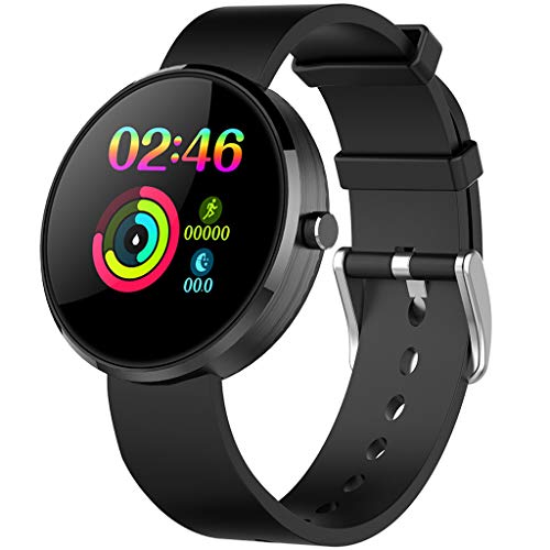 Meidexian888 Smart Watch for iOS Android, Female Physiological Cycle Reminder Blood Pressure Heart Rate Sleep Monitor Sports Fitness Watch (C)