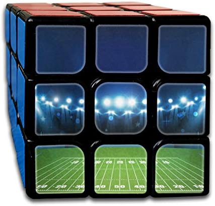 Speed Cube American Football Arena Amazing 3 x 3 Magic Cube For Kids Intelligence Toy (Sticker)