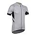 ARSUXEO Men's Short Sleeves Cycling Jersey Bicycle MTB Bike Shirt 636 Light Gray Size L