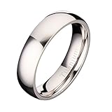 5mm Polished Titanium Wedding Ring Comfort Fit Band