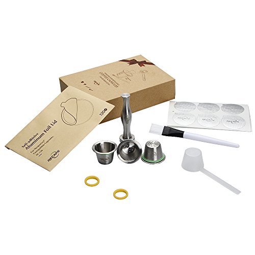 RECAPS Reusable Coffee Filter Capsules Compatible with Nespresso Original