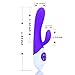 CKSOHOT Waterproof G Spot Rabbit Vibrator CKSOHOT 16 Speed Mode Silicone Vibrator Stimulator Vagina and Clitoris Sex Massager Sex Toys for Women Men Couple Rose
