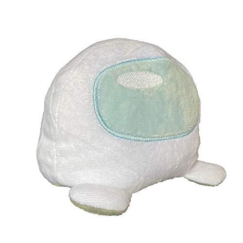 Miajin Reversible Plushie Toys, Double-Sided Flip Reversible Stuffed Animals Doll for Game Fans (White to Gray)
