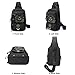 Sling Bag Crossbody Shoulder Pack Casual Daypack Chest Shoulder Bag for 11.6-Inch Laptop iPad Mens Women (Black2606)